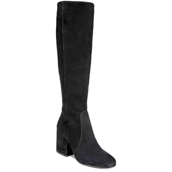 NWOT Sam Edelman Thora Suede Tall Block Heeled Boots - Picture 2 of 14